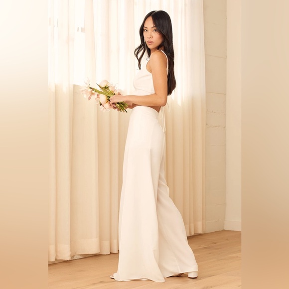 Out Tonight White Two-Piece Jumpsuit - Picture 5 of 13